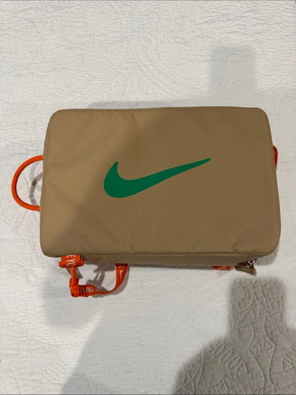 Nike Moving Co Shoe Box Bag Hemp Orange Green. Never used. New w/o box
